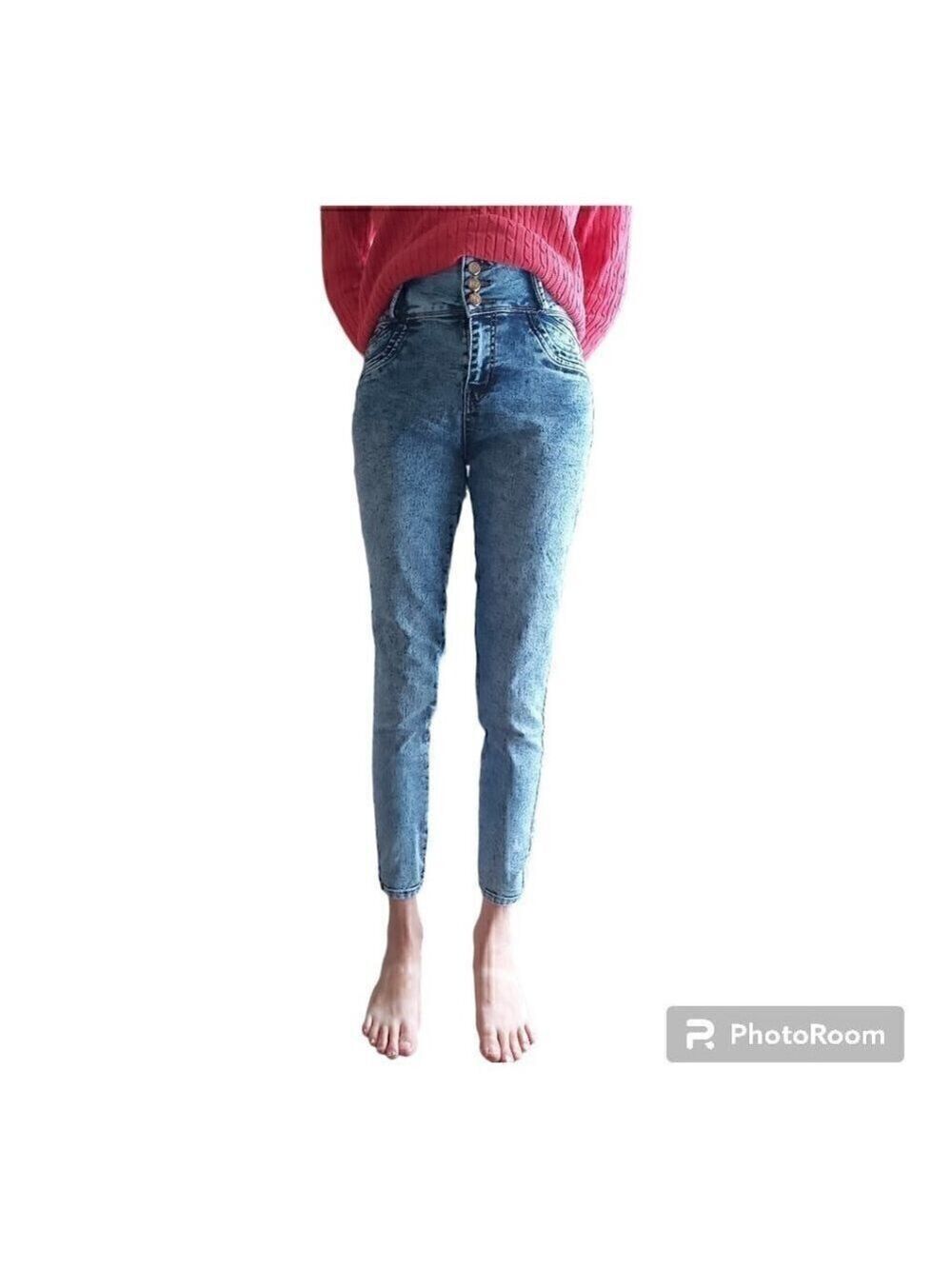 Mitzi Michel Stone Wash High Waist Skinny Jegging - Size 9